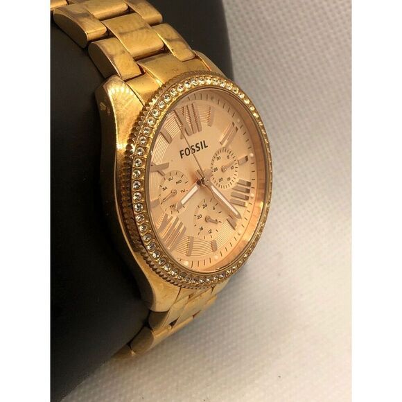 Fossil AM4483 Women's Stainless Steel Analog Dial Quartz Genuine Watch LP392 - Picture 3 of 9